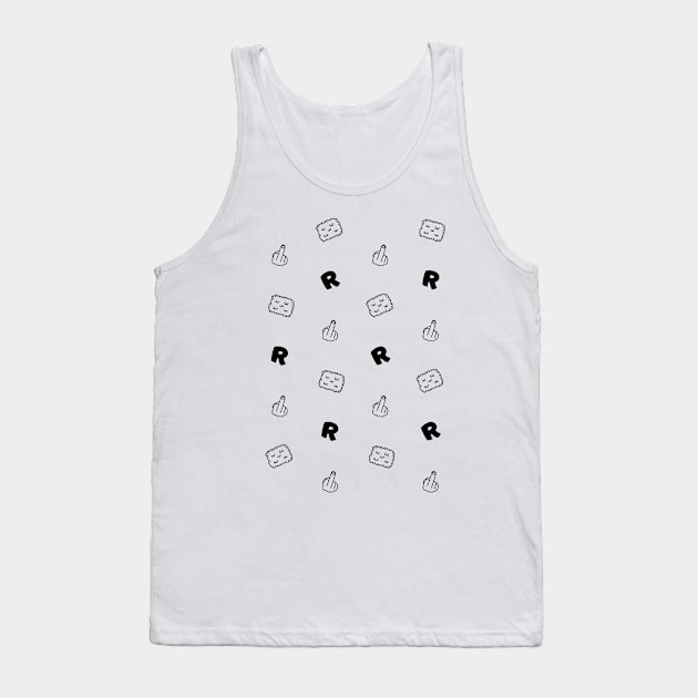 Hedgies R Fucked - Plain Black Tank Top by Shinsen Merch